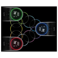 APC Back-UPS Pro Tower 2200VA 1320W 4xSchuko 2xIEC C13 Ausgänge RGB Beleuchtung