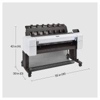 T HP DesignJet T1600dr PostScript Großformatdrucker Plotter