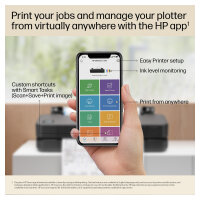 HP DesignJet T650 61cm 24" GroßformatdruckerUSB LAN WiFi Cutter