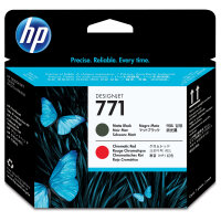 HP 771 original printhead CE017A matte black and chromatic red standard capacity 1-pack
