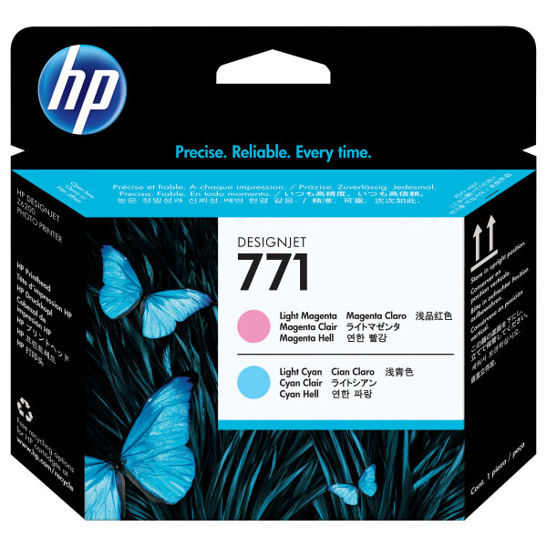 HP 771 original printhead CE019A light magenta and light cyan standard capacity 1-pack