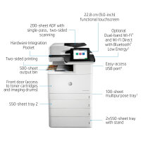FL HP Color LaserJet Enterprise MFP M776dn Farblaser-Multifunktionsdrucker A3 650 Blatt USB 2.0 LAN Wi-Fi