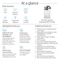 FL HP Color LaserJet Enterprise MFP M776dn Farblaser-Multifunktionsdrucker A3 650 Blatt USB 2.0 LAN Wi-Fi