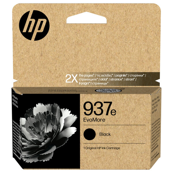 HP 937e EvoMore Black Original Ink Cartridge