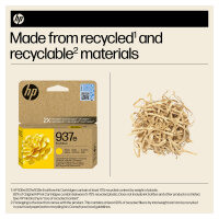 HP 937e EvoMore Yellow Original Ink Cartridge