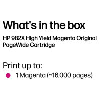 HP 982X PageWide Tinte Magenta High Yield