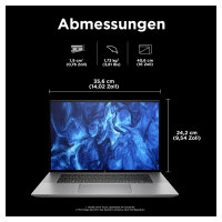 HP ZBook Studio G11 Intel Core Ultra 9 185H 40,64cm 16inch WQUXGA 32GB 1TB/SSD NVIDIA RTX 4070 32GB W11P 3J Gar (DE)