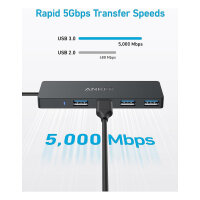 Anker 4-in1 Data Hub USB-A 4 x UBS-A 3.0 5Gbit/s inkl....