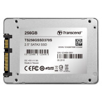 TRANSCEND SSD370S 256GB SSD 6,4cm 2,5 Zoll SATA 6Gb/s MLC Aluminium Gehäuse