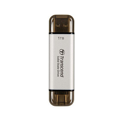 TRANSCEND ESD310S 1TB External SSD USB 10Gbps Type C/A Silver