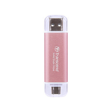 TRANSCEND ESD310P 512GB External SSD USB 10Gbps Type C/A Pink
