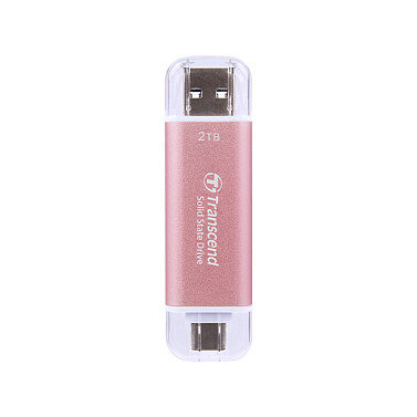 TRANSCEND ESD310P 2TB External SSD USB 10Gbps Type C/A Pink