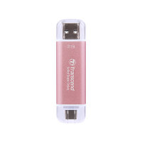 TRANSCEND ESD310P 2TB External SSD USB 10Gbps Type C/A Pink
