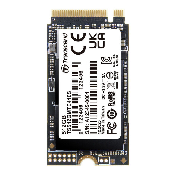 TRANSCEND 512GB M.2 2242 PCIe Gen4x4 NVMe 3D TLC DRAM-less