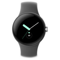 Google Pixel Watch polished silver stainless steel 41mm...