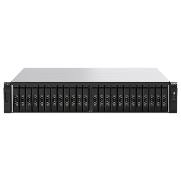 QNAP 24-Bay All-Flash NAS AMD EPYC 7302P 4xNVMe Gen3 256GB RDIMM ECCC DDR4 RAM 2x2.5GbE LAN 4x25Gb