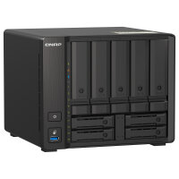 QNAP 9-bay NAS AMD Ryzen V1500B 8GB DDR4 SODIMM 5x6,35cm...