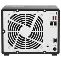 QNAP 9-bay NAS AMD Ryzen V1500B 8GB DDR4 SODIMM 5x6,35cm 2,5Zoll/8,89cm 3,5Zoll SATA 6Gbps + 2x26,35cm 2,5Zoll U.2 NVMe PCIe Gen3 x4