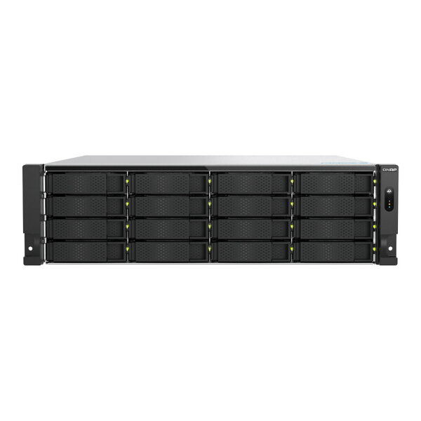 QNAP TS-h1677AXU-RP-R7-32G 3U 16-bay NAS AMD Ryzen 7 Pro 7745 8C/16T boost up to 5.3GHz 32GB DDR5 non-ECC RAM