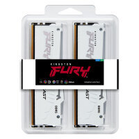 KINGSTON FURY Beast 32GB DIMM 5200MT/s DDR5 CL40 Kit of 2 White RGB XMP