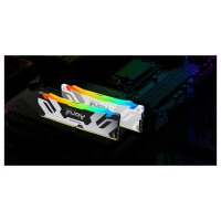 KINGSTON 64GB 6400MT/s DDR5 CL32 DIMM Kit of 2 FURY Renegade RGB White XMP