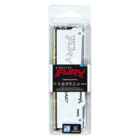 KINGSTON 16GB 6000MT/s DDR5 CL30 DIMM FURY Beast White RGB EXPO