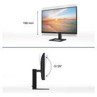 68,6cm/27" (3840x2160) Philips 27E1N1900AE 16:9 4K UHD IPS HDR10 4ms 60Hz 2xHDMI USB-C Speaker Black
