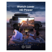 (1920x1080) Anker Nebula Capsule 3 Laser DLP 300-Lumen HDMI USB Wi-Fi Bluetooth Speaker Full HD Black