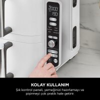 Ninja SL400EUWH Double Stack XL 9,5L Heißluftfritteuse Weiß