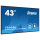 109cm/43" (3840x2160) iiyama ProLite LH4365UHSB-B1 16:9 4K IPS Touch 8ms 60Hz 24/7 2xHDMI DP LAN WIFI Speaker Black