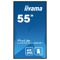140cm/55" (3840x2160) iiyama ProLite LH5565UHSB-B1 16:9 4K UHD IPS Touch 8ms 60Hz 24/7 2xHDMI DP LAN WIFI Speaker Black