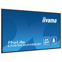 140cm/55" (3840x2160) iiyama ProLite LH5565UHSB-B1 16:9 4K UHD IPS Touch 8ms 60Hz 24/7 2xHDMI DP LAN WIFI Speaker Black