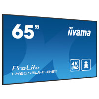 165cm/65" (3840x2160) iiyama ProLite LH6565UHSB-B1 16:9 4K UHD IPS Touch 8ms 60Hz 24/7 2xHDMI DP LAN WIFI Speaker Black