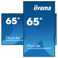 165cm/65" (3840x2160) iiyama ProLite LH6565UHSB-B1 16:9 4K UHD IPS Touch 8ms 60Hz 24/7 2xHDMI DP LAN WIFI Speaker Black