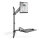 Digitus DA-90372 Flexibler Steh-/ Sitz-Arbeitsplatz zur Wandmontage