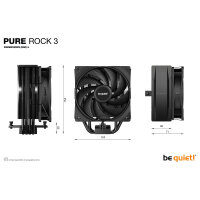 K Cooler be quiet! PURE ROCK 3 Black