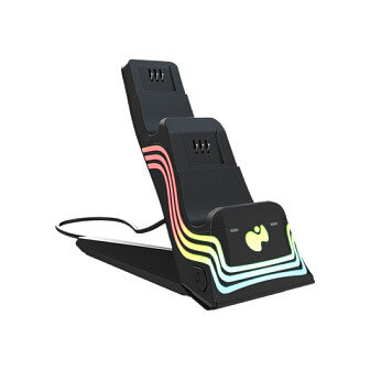 PDP Ladestation Dual Afterglow Wave schwarz für XBOX SeriesX