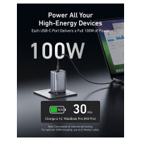 Anker Prime Charger 100W 3 Ports GaN 1 x USB-A 2 x USB-C
