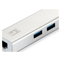 Adapter USB3.0-> RJ45 10/100/1000.3xUSB3.0 0.15m si