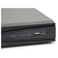 NVR-0504 4-Kanal Netzwerk Videorek. PoE H.265/264