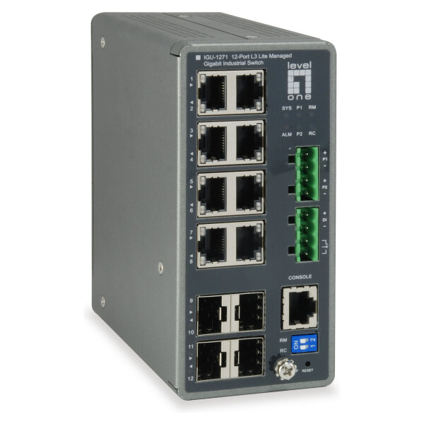 Switch 8x GE IGU-1271 4xGSFP 8xPoE