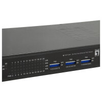 Switch 24x FE FGP-2601 2xGE 19" 150W 24xPoE
