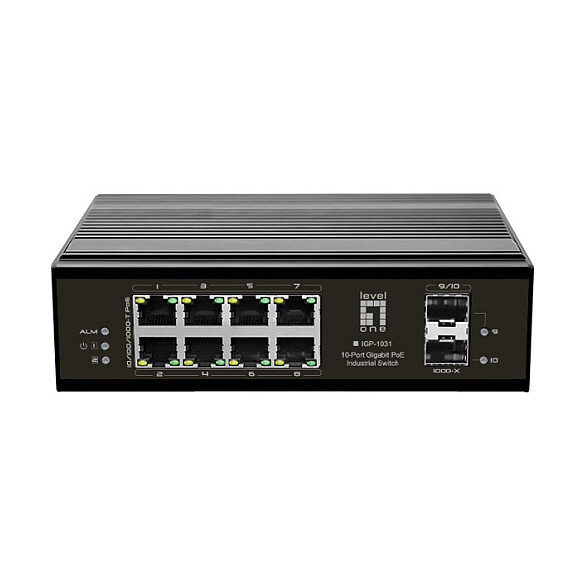 Switch 8x GE IGP-1031 2xGSFP 240W 8xPoE+