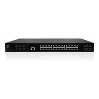 Switch 28xPort GEP-2861 4xGSFP 19" 390W 24xPoE+