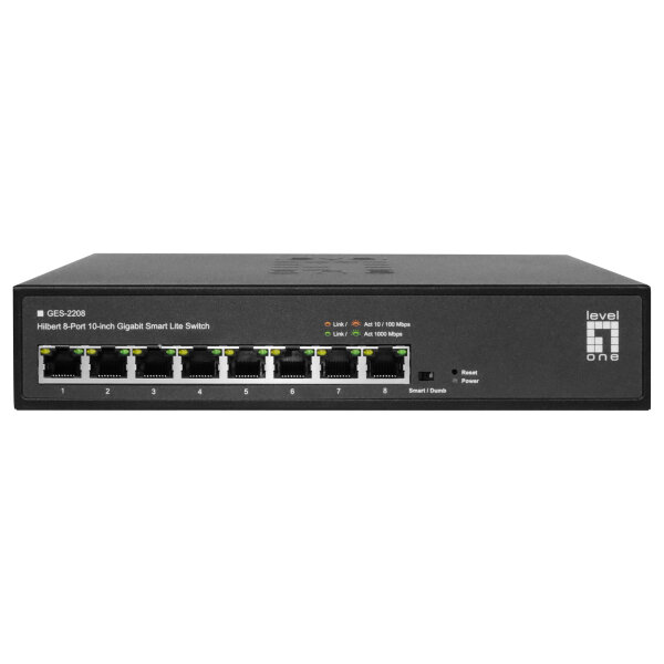 Switch 8x GE GES-2208 Hilbert 10"
