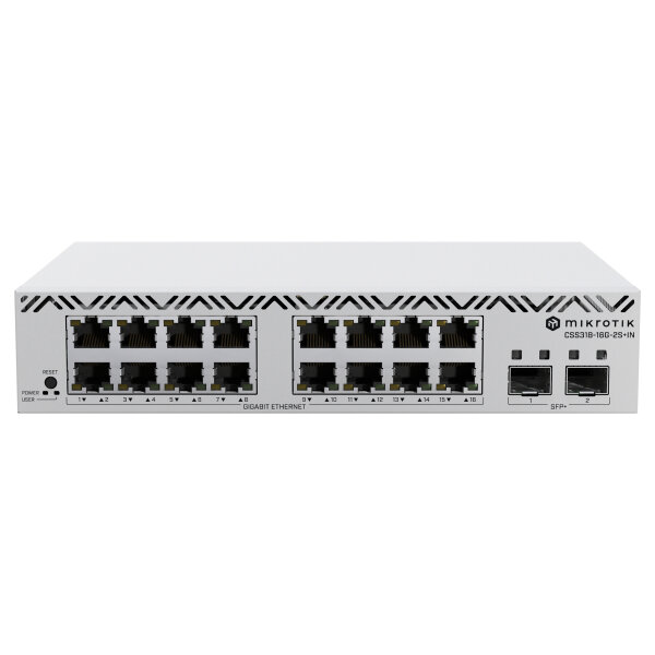 MikroTik Cloud Smart Switch CSS318-16G-2S+IN . 16x Gigabit. 2x SFP+