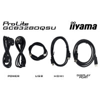 IIYAMA 80.0cm (31.5") GCB3280QSU-B2 16:9 2xHDMI+DP Curv.Lift