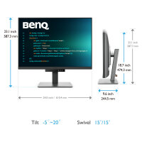 BenQ 71.6cm RD280U 3:2 HDMI/USB-C/DP sil. lift/piv UHD