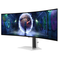 124,0cm/49" (5120x1440) Samsung Odyssey G9 G93SD S49DG934SU 32:9 OLED 0,03ms 240Hz DisplayPort HDMI Micro-HDMI VESA HDR FreeSync G-Sync Silvr
