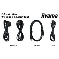 IIYAMA 38.0cm (15") T1521MSC-B2 4:3 M-Touch VGA+HDMI retail